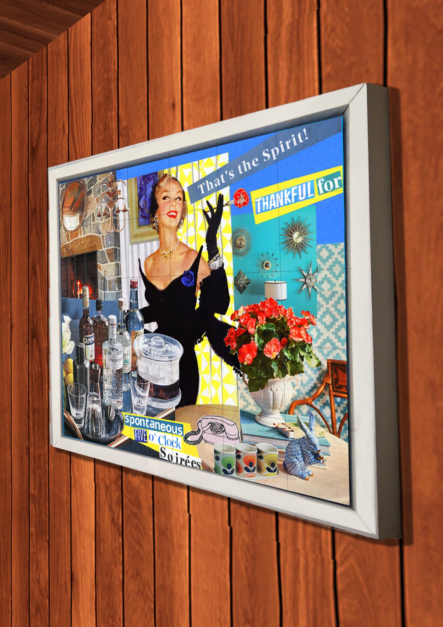 Samantha Binns - Limited Edition '5 O'Clock' Tiled Wall Art