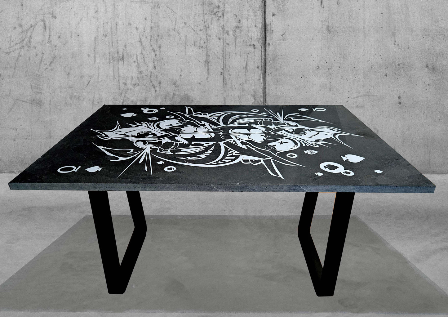 Art Jaz - 'All Them Aces' Slate Coffee Table