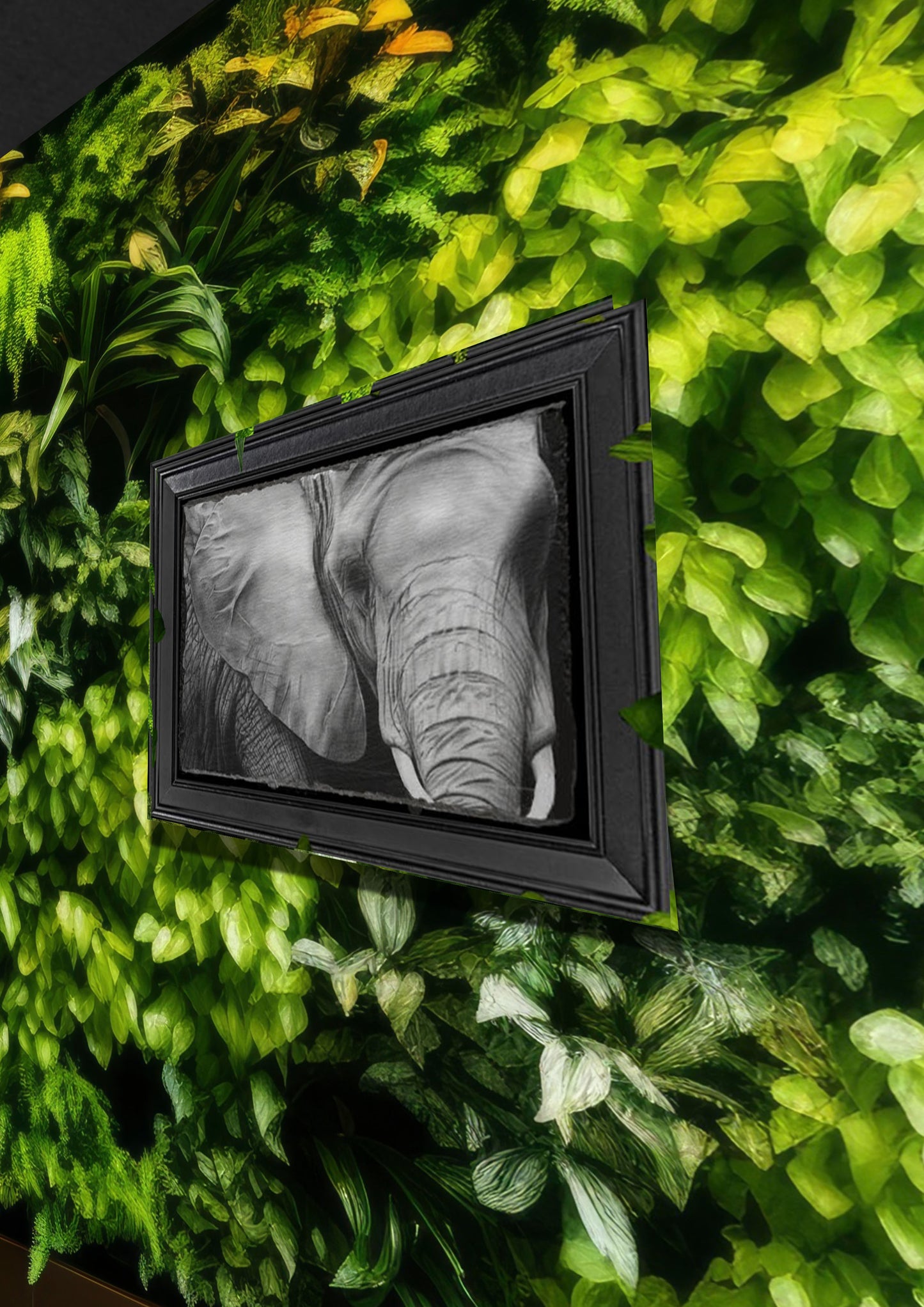 Emily Hinchcliffe - 'Elephant' Slate Wall Art