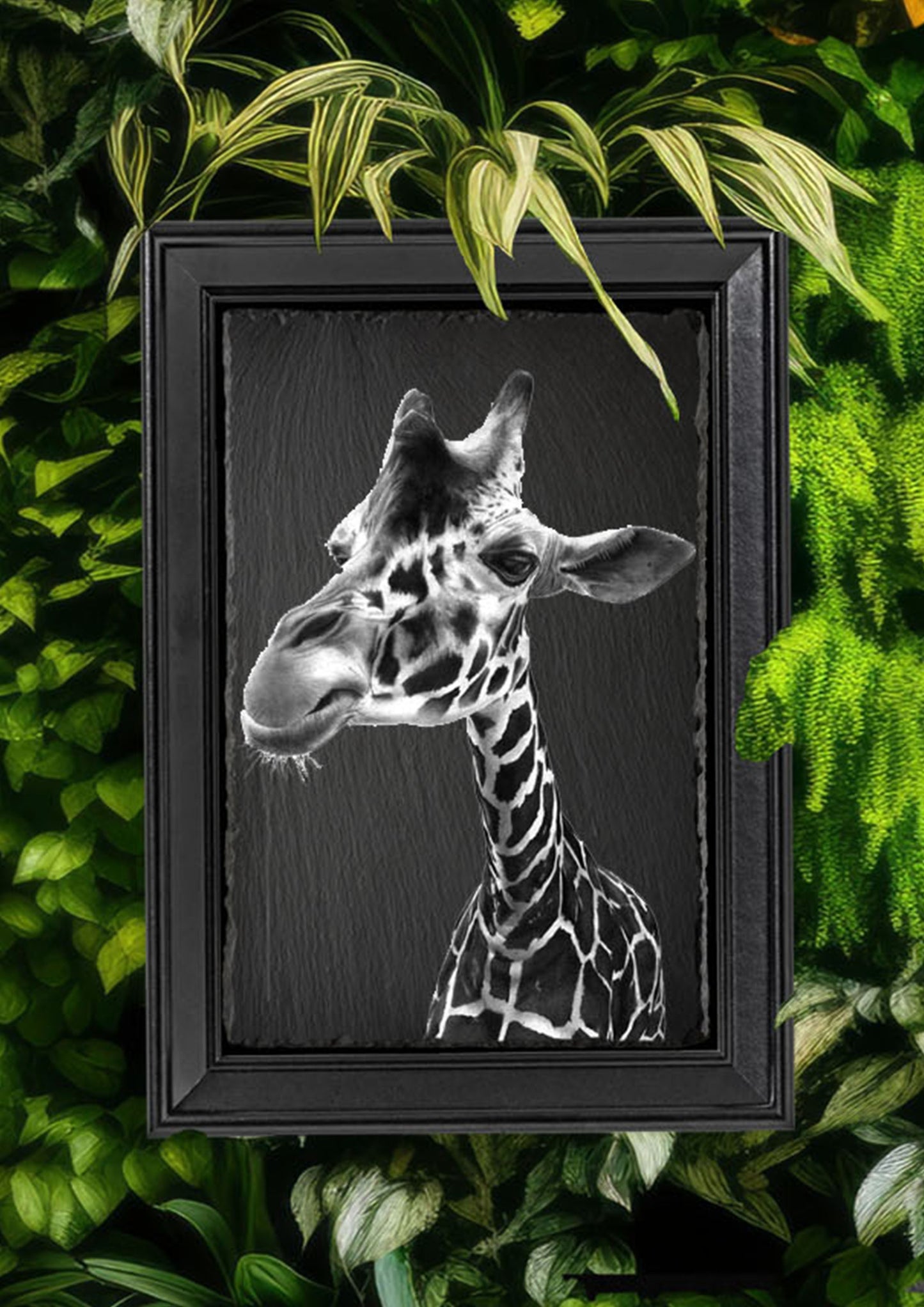 Emily Hinchcliffe - 'Giraffe (Version 2)' Slate Wall Art