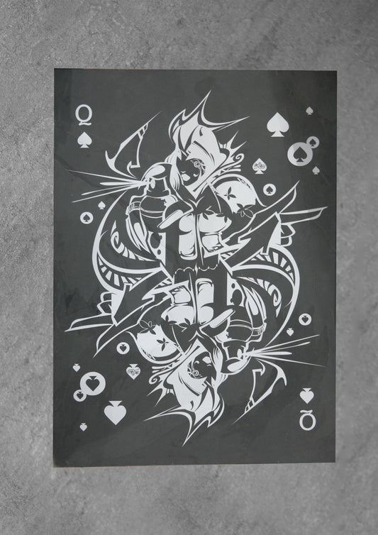 Art Jaz - 'All Them Aces' Slate Coffee Table