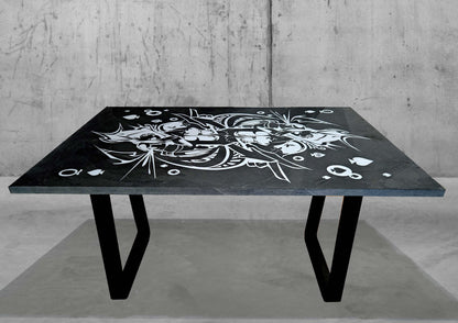 Art Jaz - 'All Them Aces' Slate Coffee Table