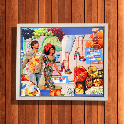 Samantha Binns - Limited Edition 'Oranges' Tiled Wall Art